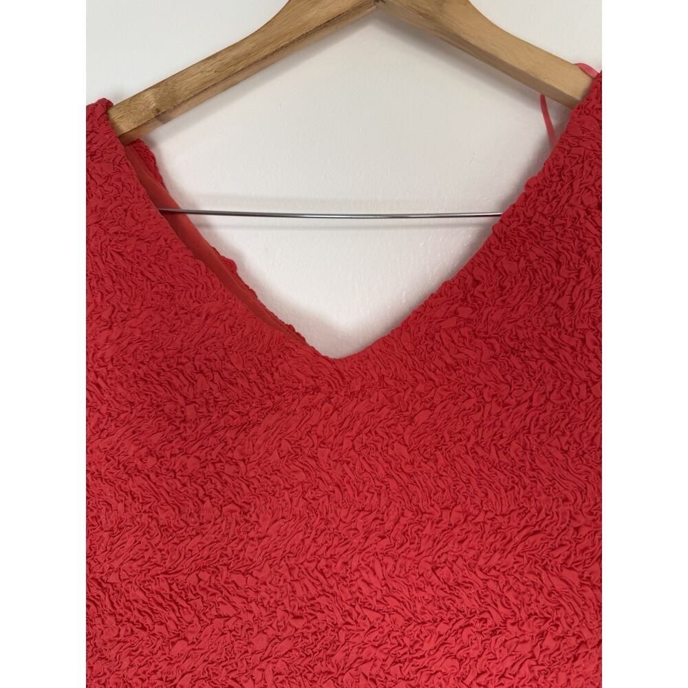 ASTR Red Textured Stretch coquette 90’s Sleeveless Bodycon Mini Dress M - Picture 5 of 10